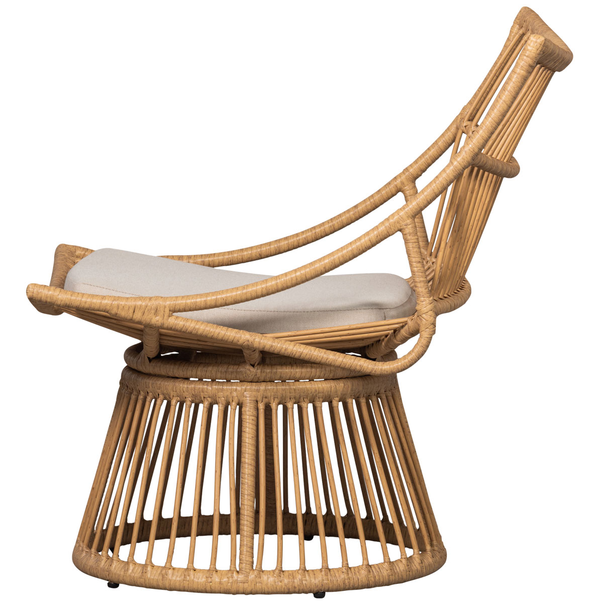 Garten Sessel ALATNA Korbgeflecht Gartensessel