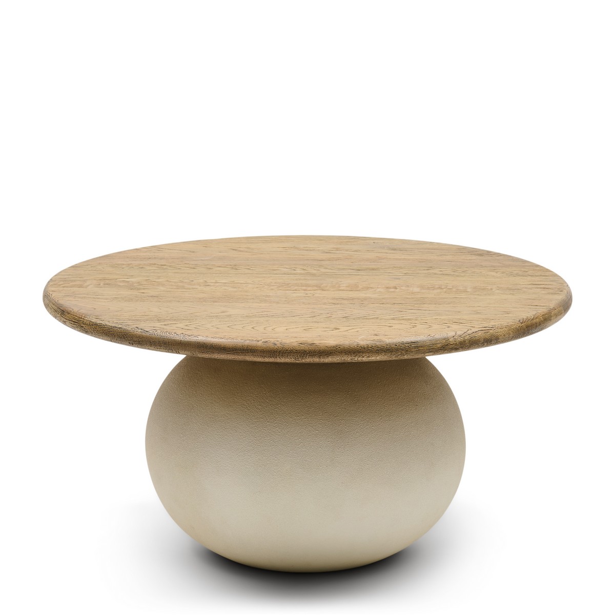 Rivièra Maison Cala Nova Couchtisch Ø 80 cm aus recyceltem Eichenholz 