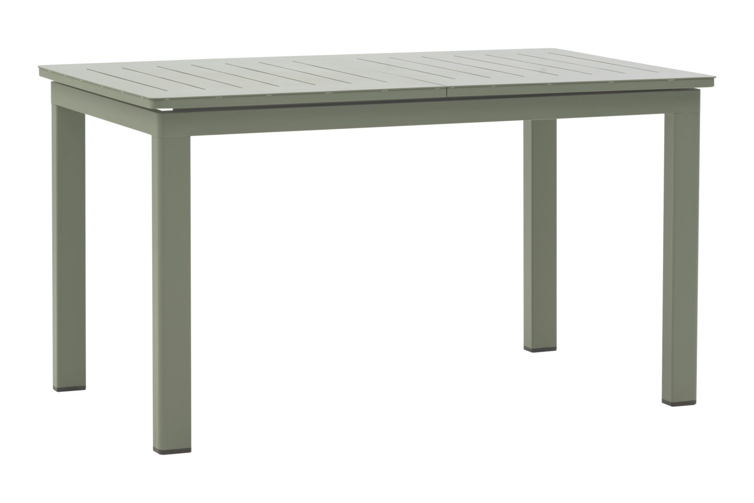 Gartentisch LOMMA staubgrün ausziehbar 132 bis 192 x 80 cm Aluminium