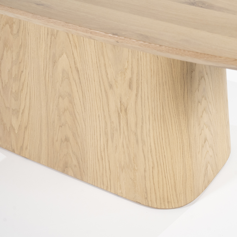 Esstisch ARON Nola 250 x 110 cm oval Eiche Holz natur