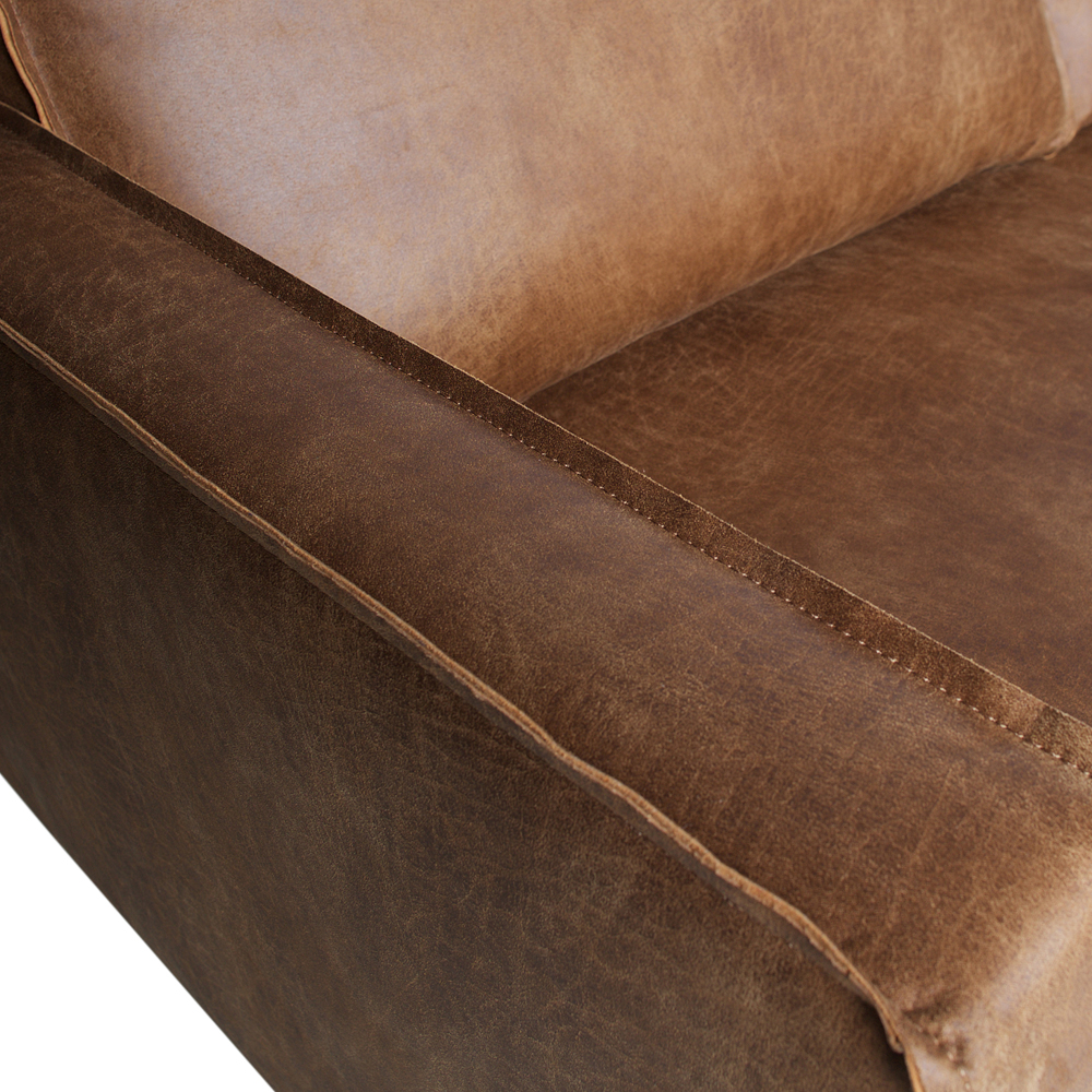Ecksofa Rodeo recyceltes Leder cognac Sofa