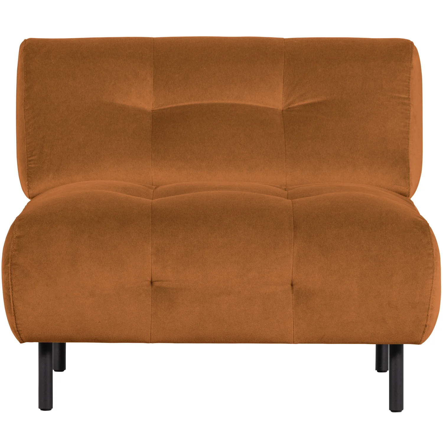 Loveseat Sessel LLOYD Samt Velvet zimt