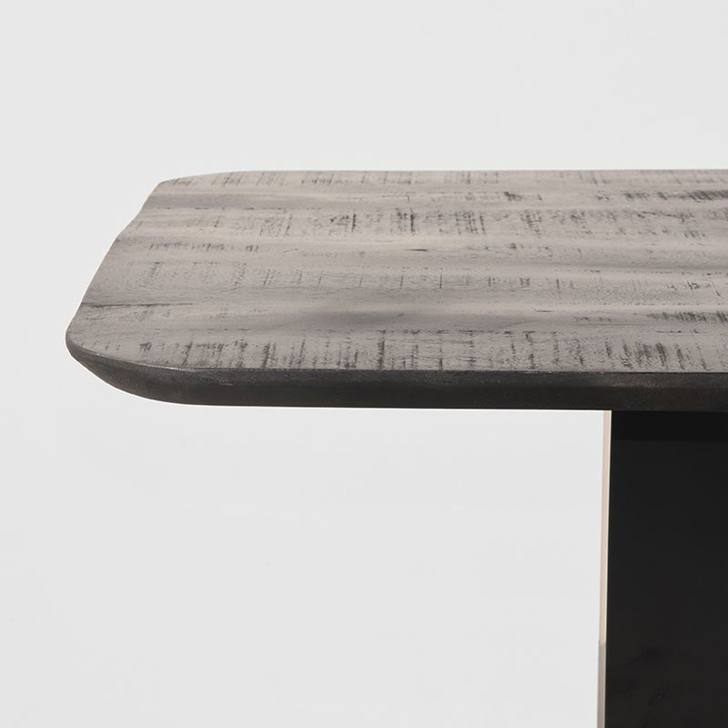 Esstisch Restauranttisch ZÜRICH 70 x 70 cm schwarz Mangoholz