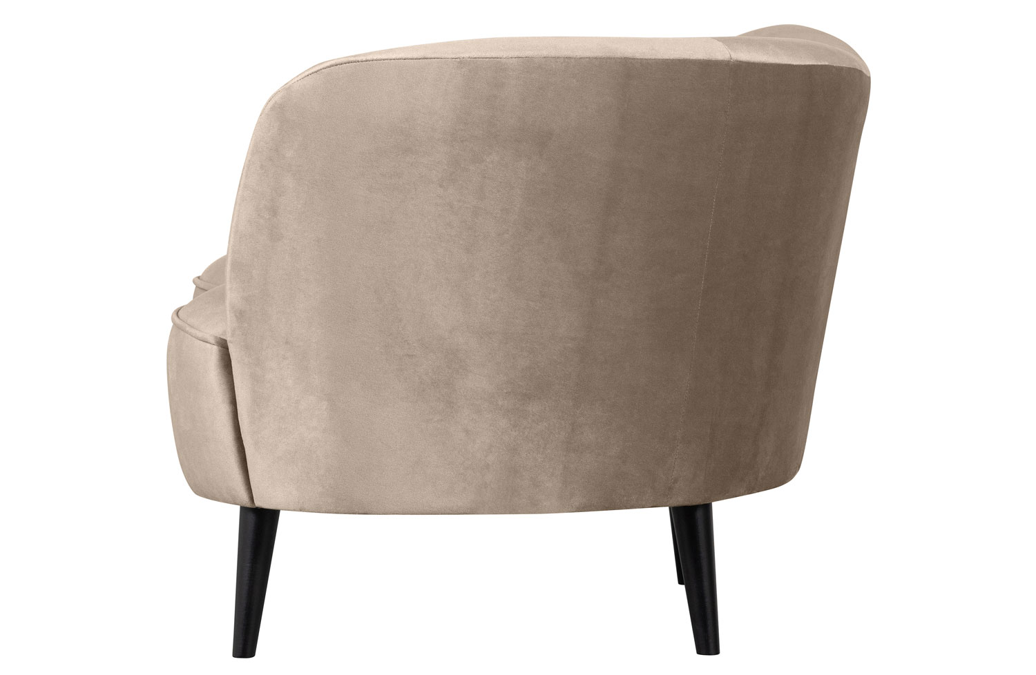 Lounge Sessel Sara links Samt khaki