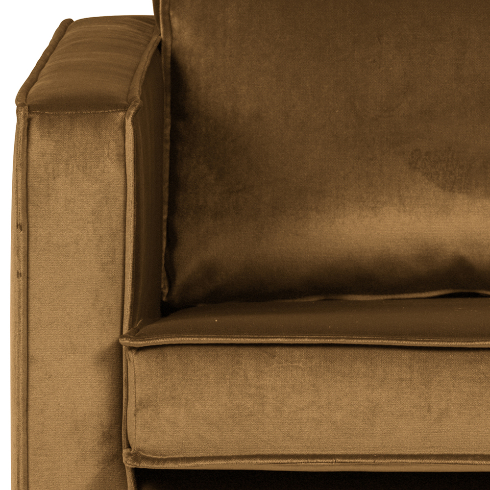 2,5 Sitzer Sofa RODEO Samt honiggelb Couch Loungesofa Garnitur Couchgarnitur