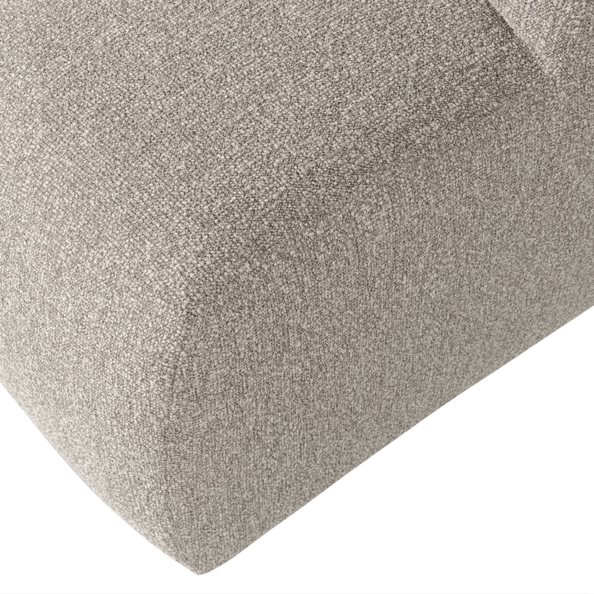 woood Pouf MOJO 80 x 60 cm Hocker Sitzhocker beige melange