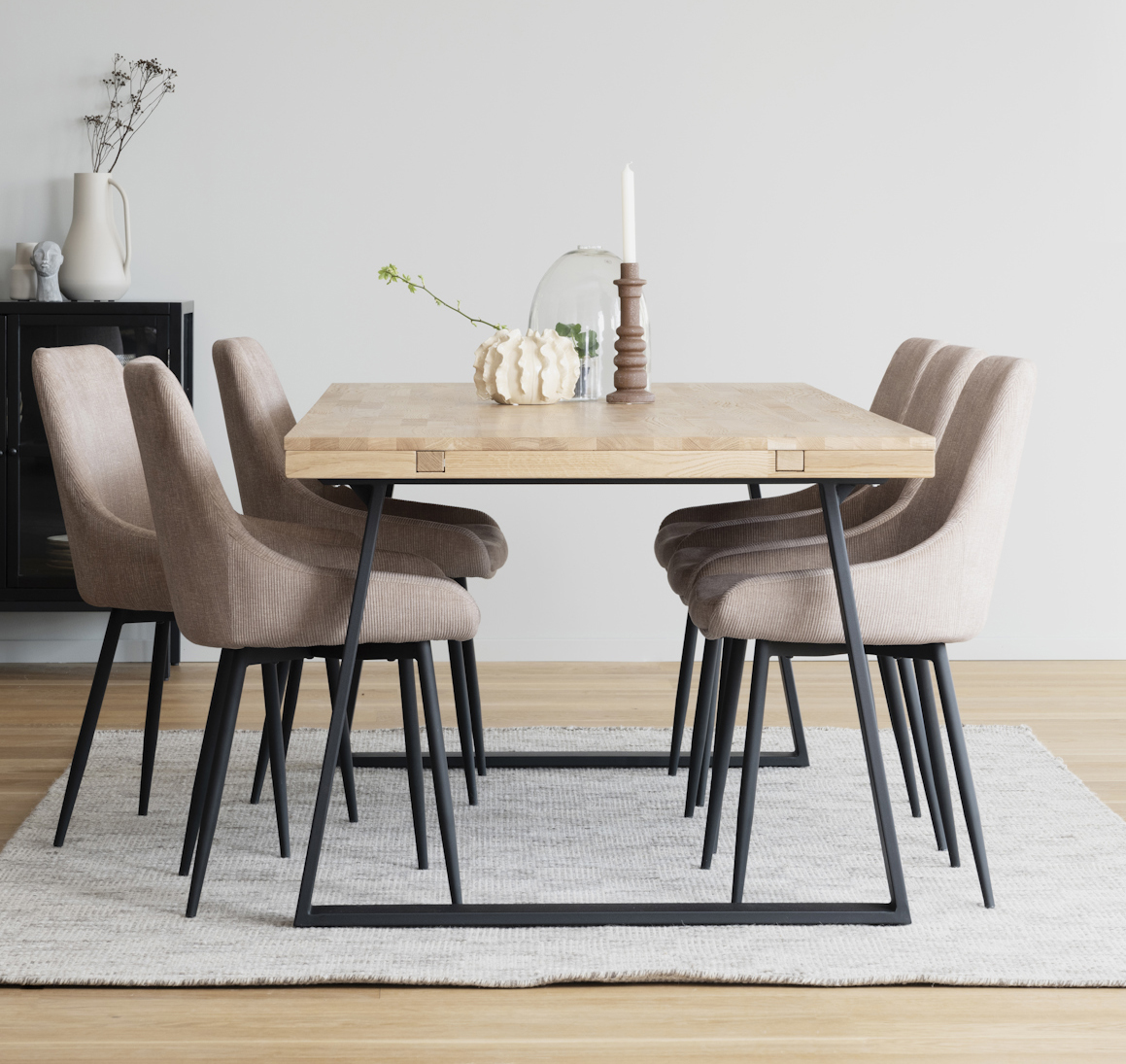 Esstisch Eiche natur 220 cm verlängerbar auf 320 cm