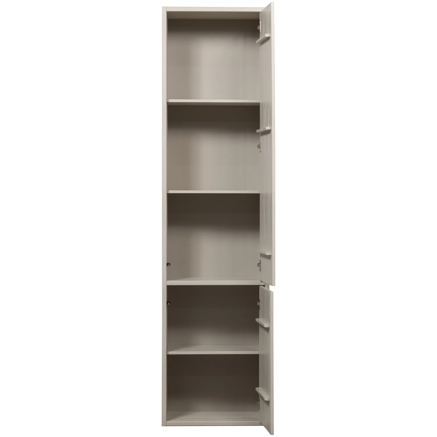 Schrank MEGGY schmal 55 cm Holzschrank Kiefer Massiv staubgrau