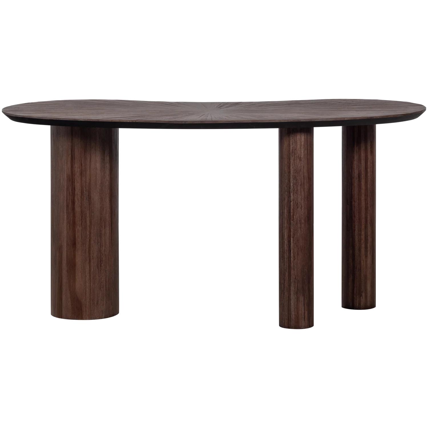 Schreibtisch SUN ORGANIC 150 x 62 cm Teakholz massiv braun