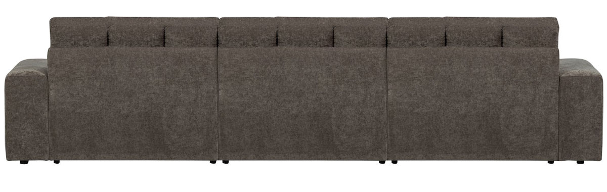 woood 3 Sitzer Sofa SECOND DATE Webstoff vintage warmgrau