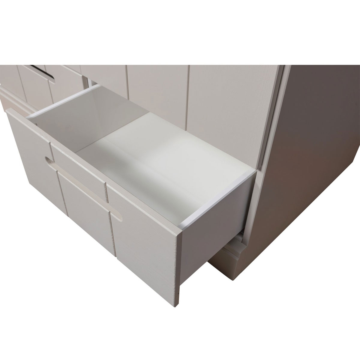woood  Kleiderschrank Connect Kiefer staubgrau Schrank
