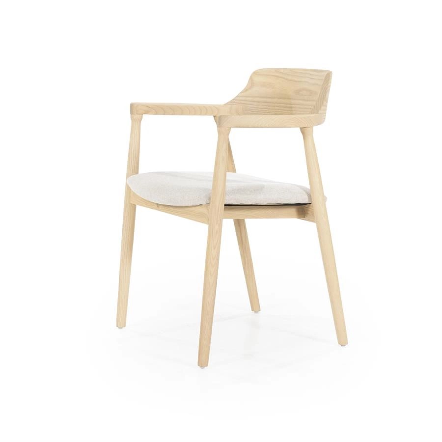Esszimmerstuhl Stuhl SCANDI Jorick Stoff beige Eiche