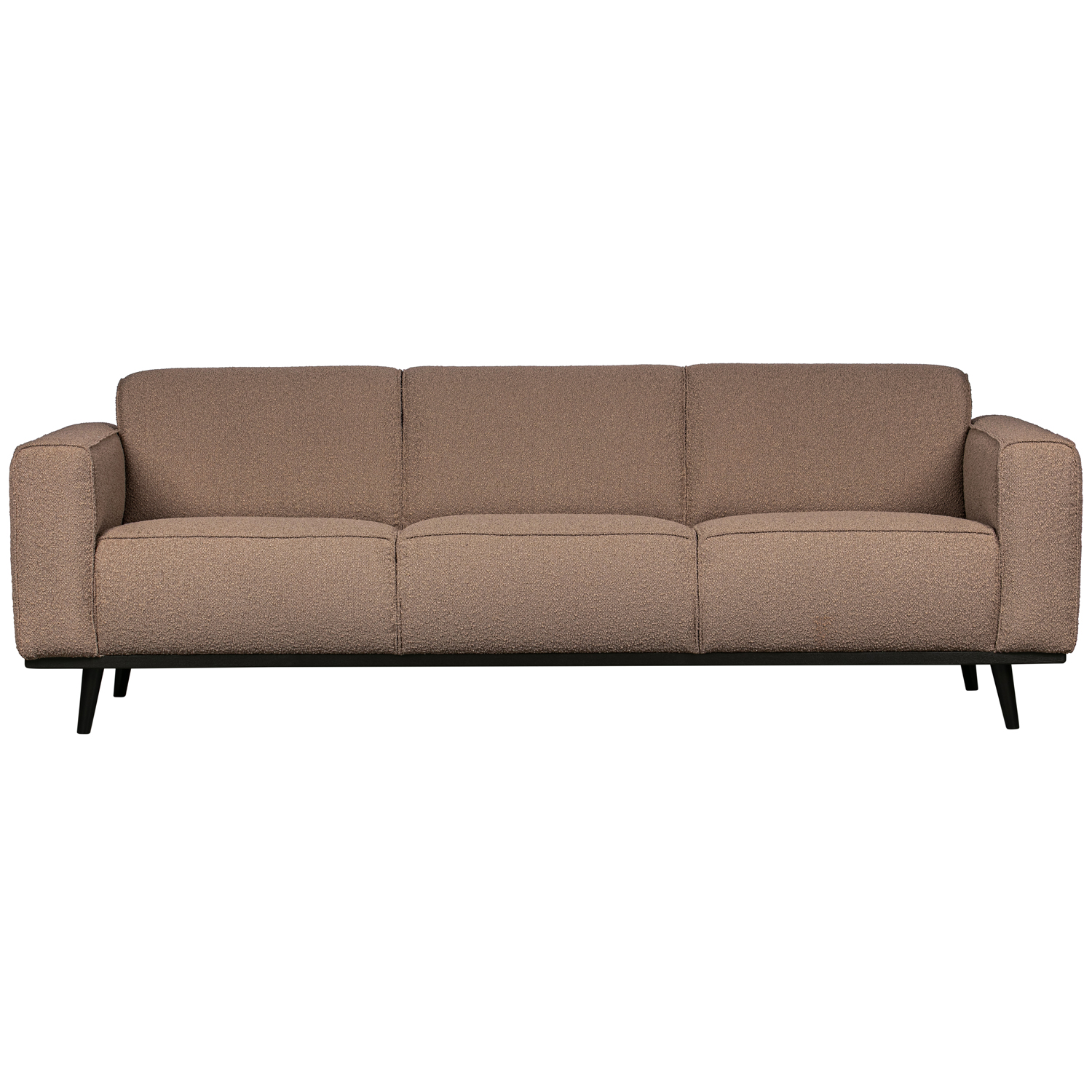 BePureHome 3 Sitzer Sofa STATEMENT Bouclé nougat Couch Garnitur Couchgarnitur