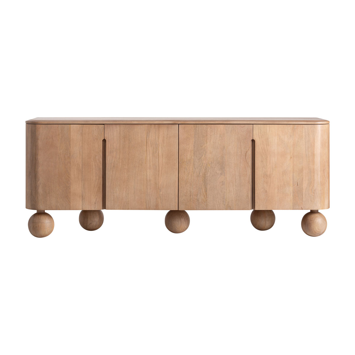 Sideboard BOCKSBERG 211 cm Mangoholz hellbraun Kommode