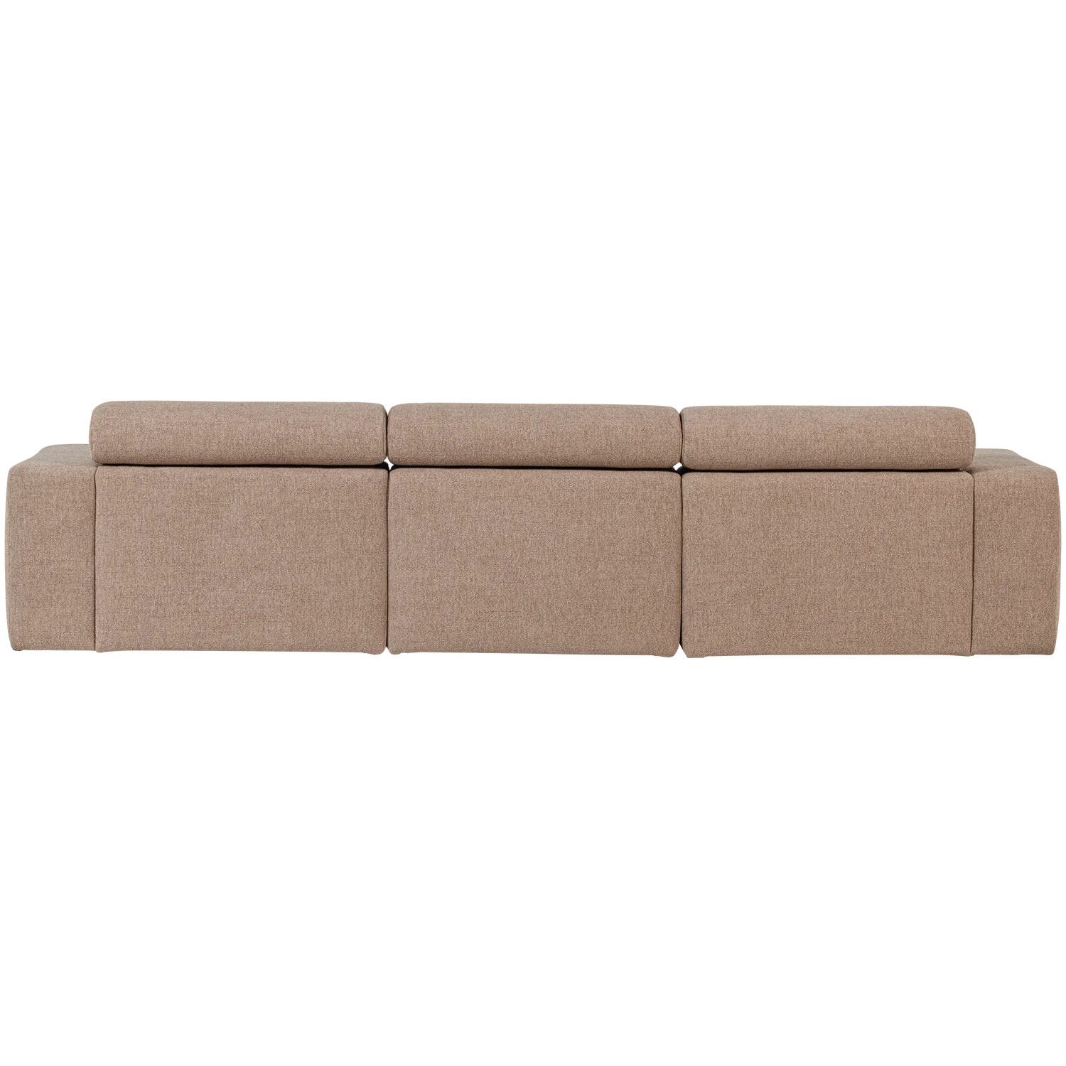 Ecksofa Sofa NOVI Bezug Bouclé taupe Chaiselongue links