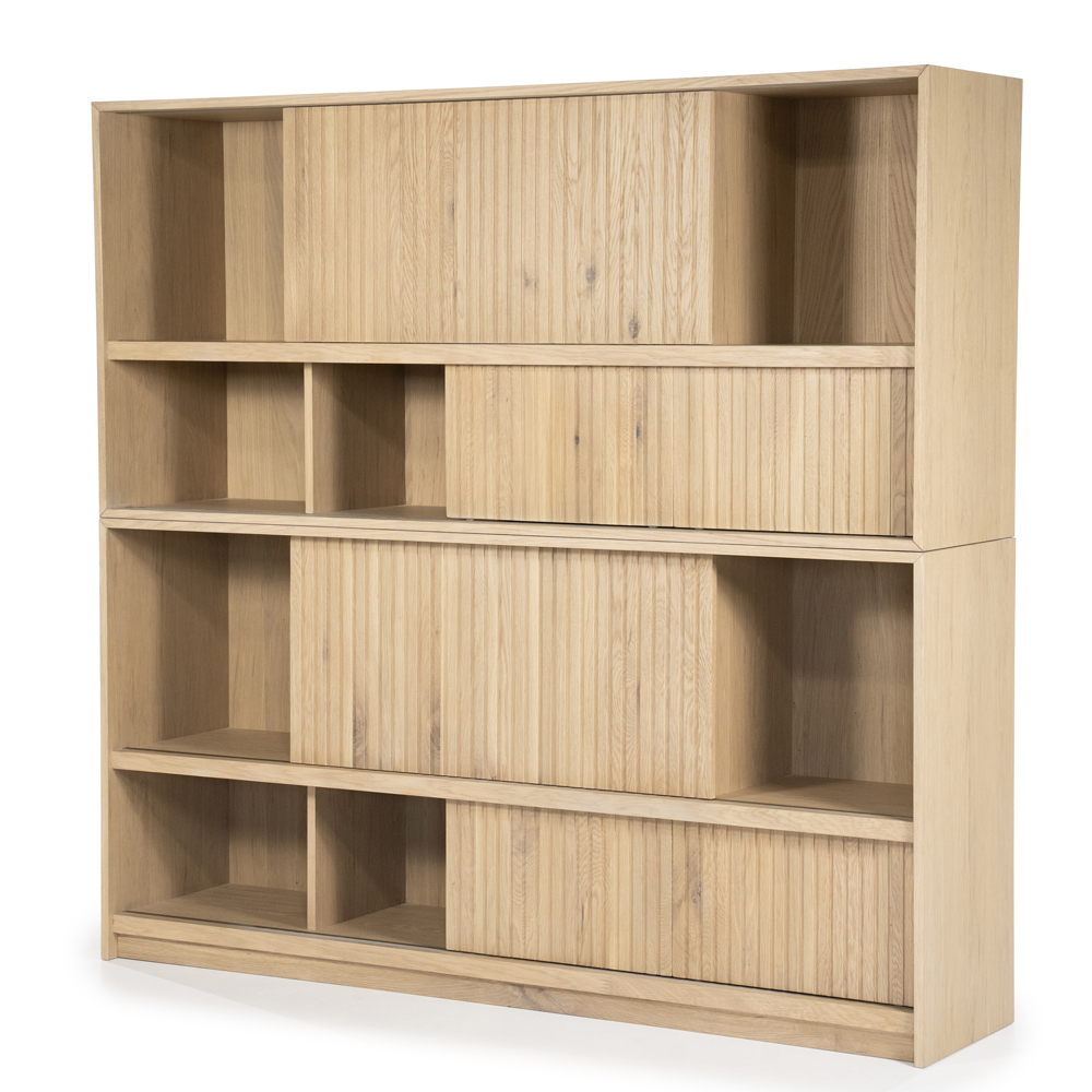 Bücherschrank MILO 180 cm Eiche natur