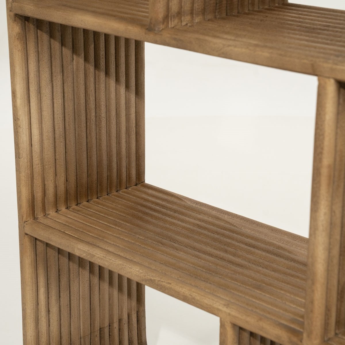 Bücherregal Regal Rigato klein H 200 cm Mango Massivholz braun