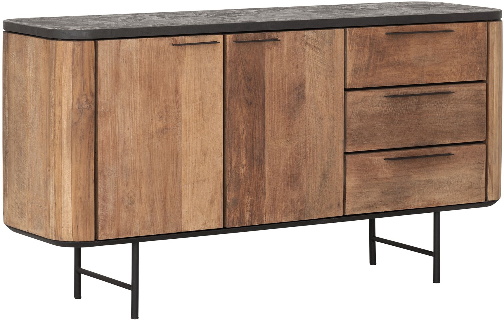 Sideboard Soho 160 cm recyceltes Teakholz Mortex Kommode