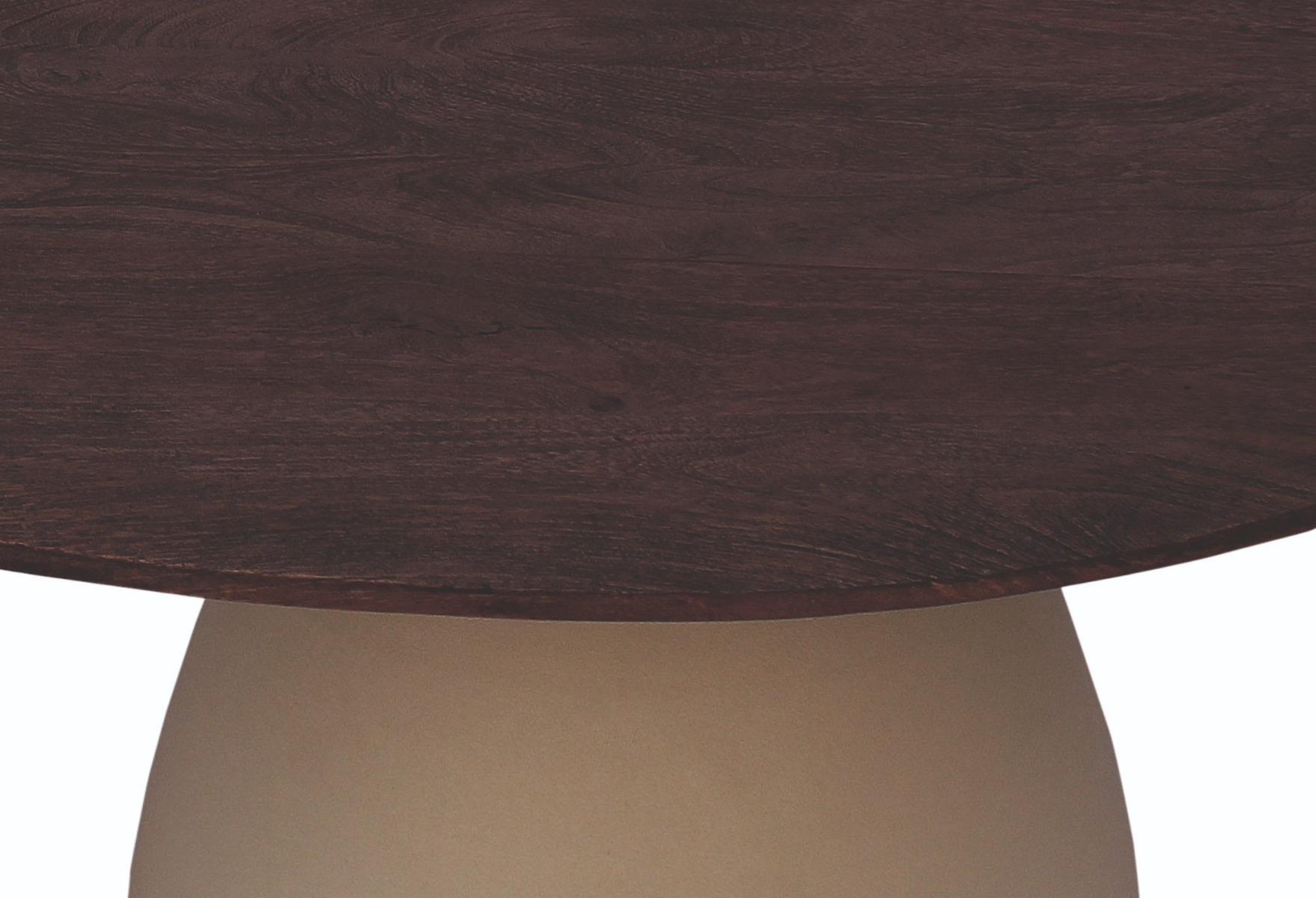 Couchtisch Marron 76 x 86 cm Mangoholz Metall cremeweiß Sofatisch