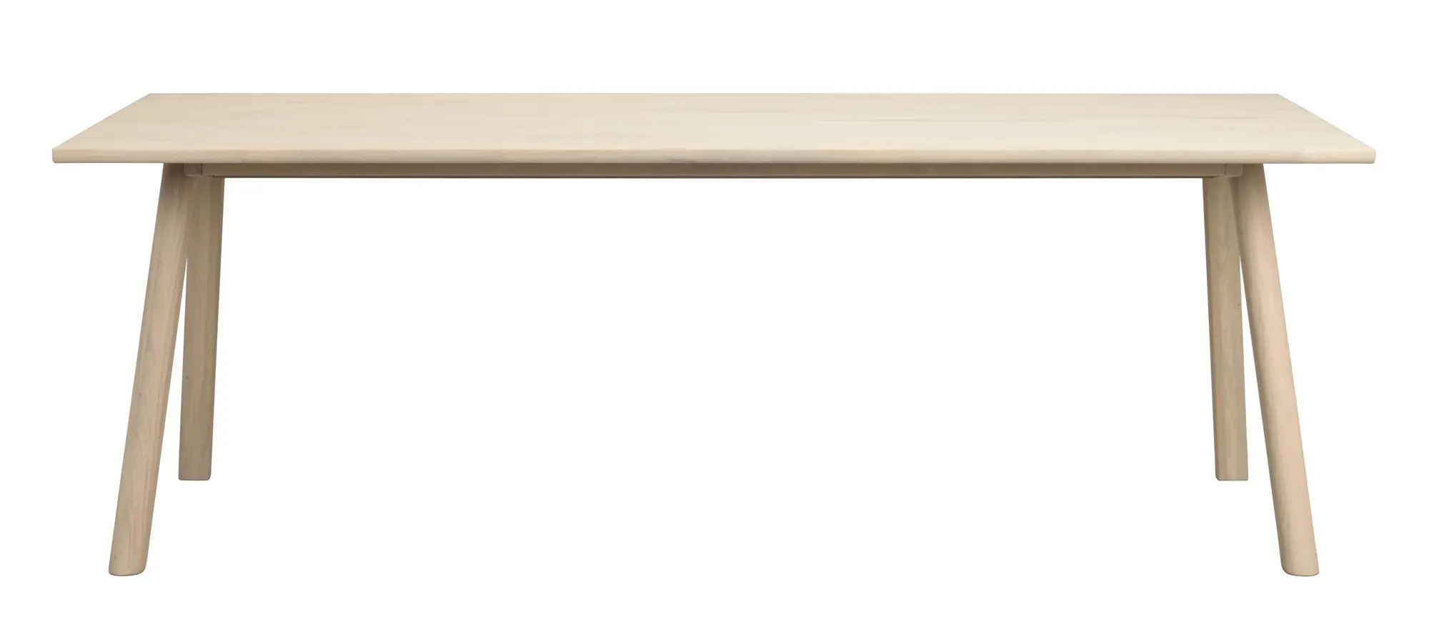 Esstisch LAPPERON 220 x 95 cm Eiche white wash verlängerbar 310 cm