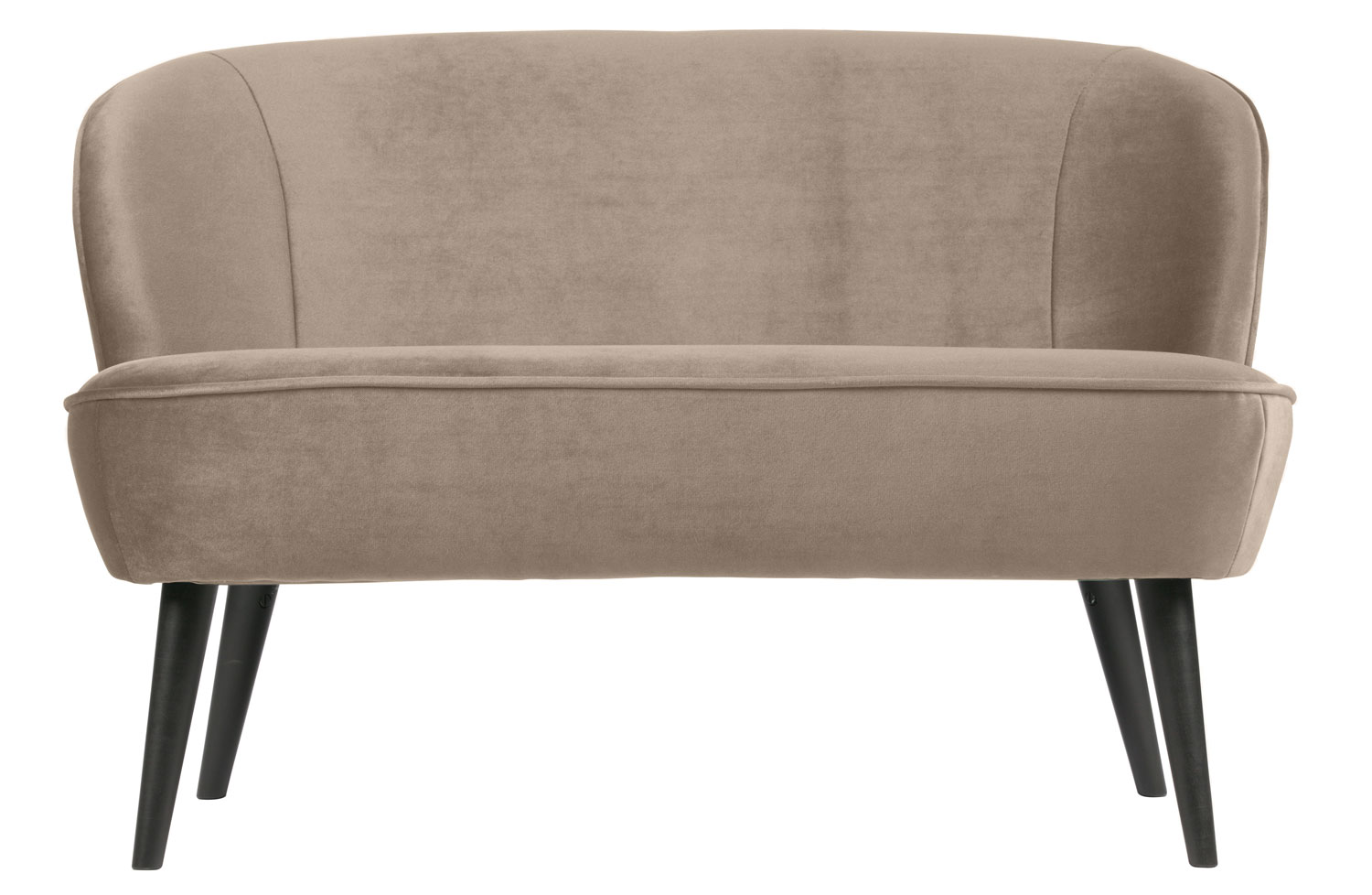 woood kleines 2 Sitzer Sofa SARA 110 cm Samt khaki