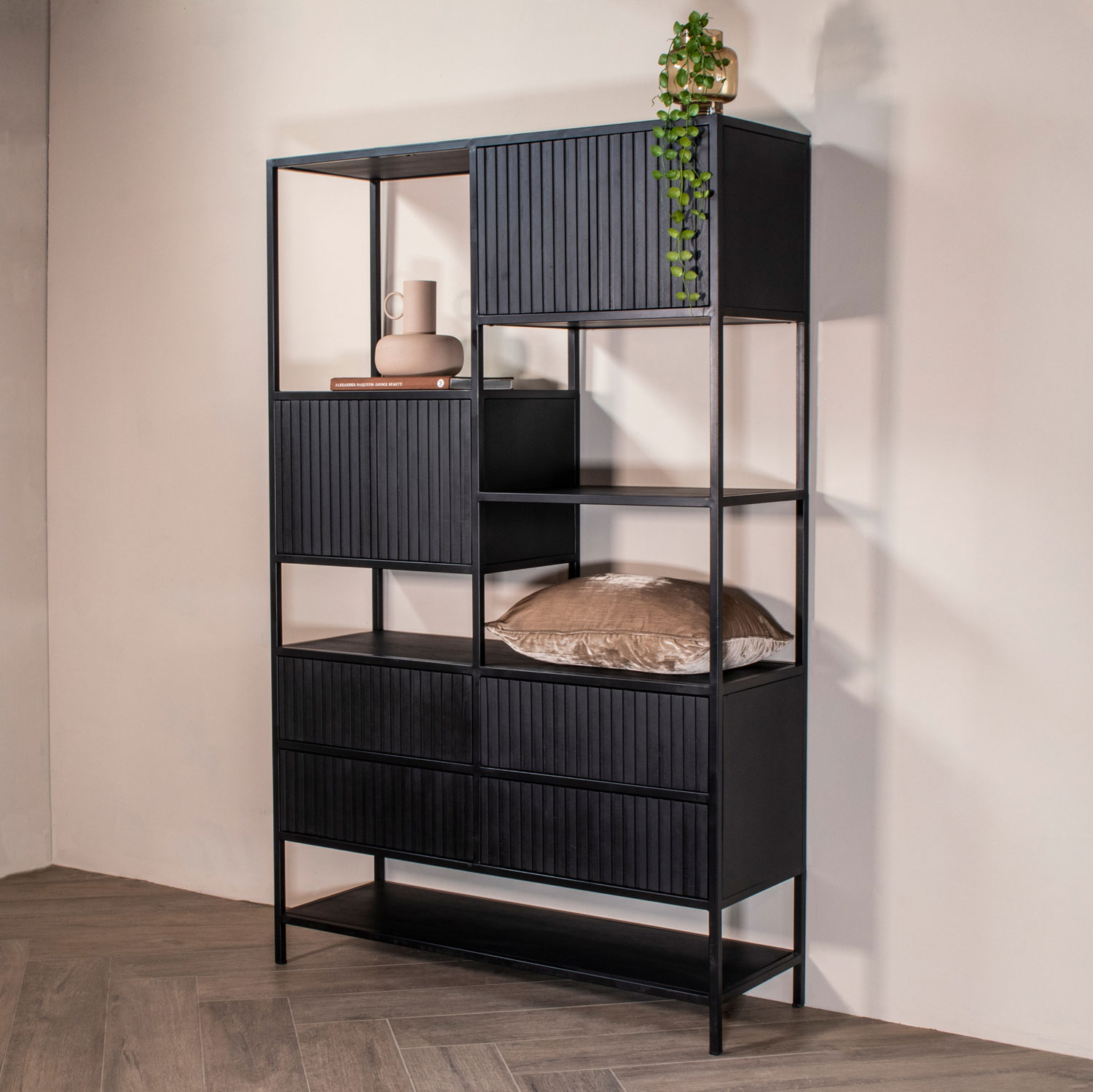 18823540_01 Bücherregal Regal Schrank JOHANN H 190 schwarz