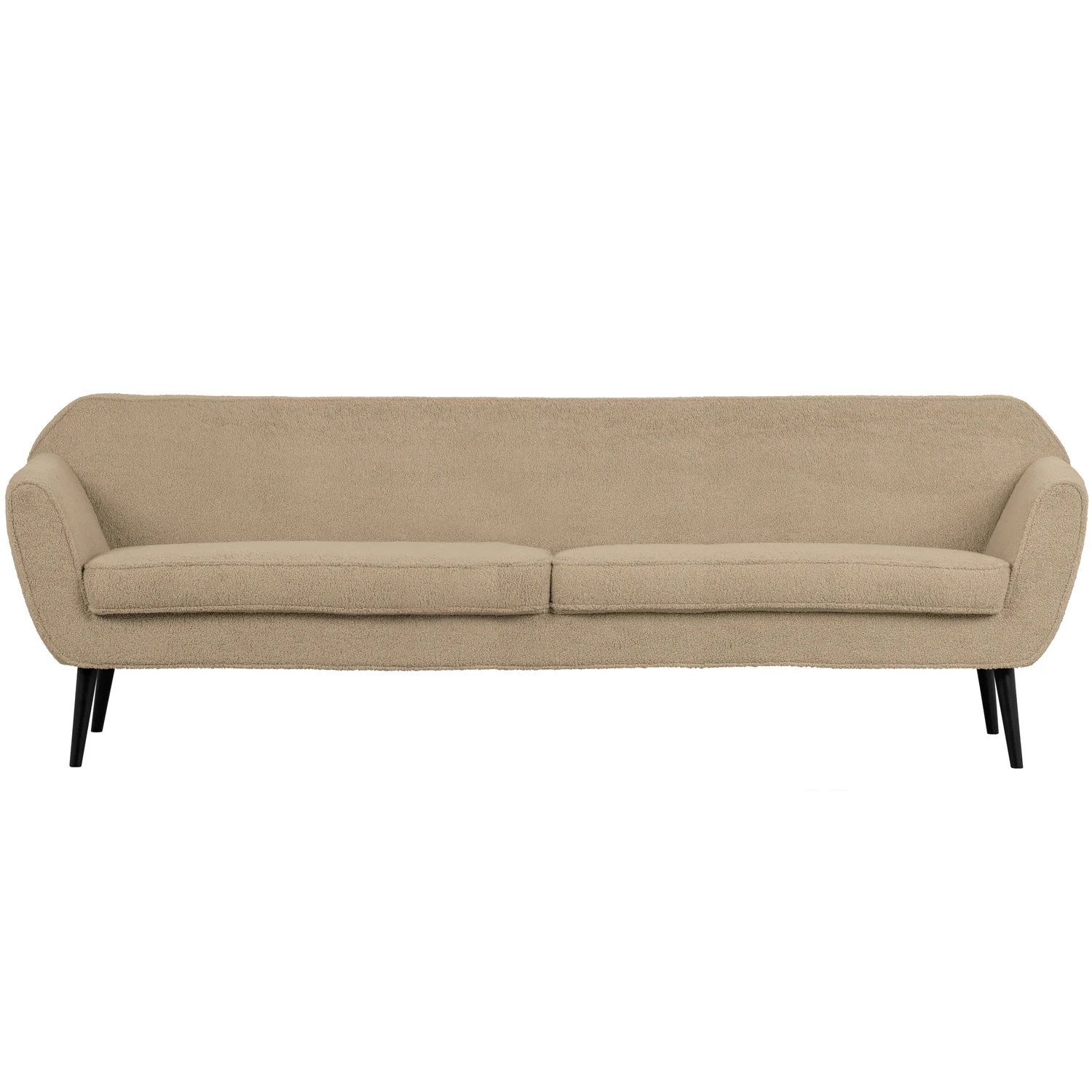 4 Sitzer Sofa Rocco B 230 cm Teddystoff sandfarben