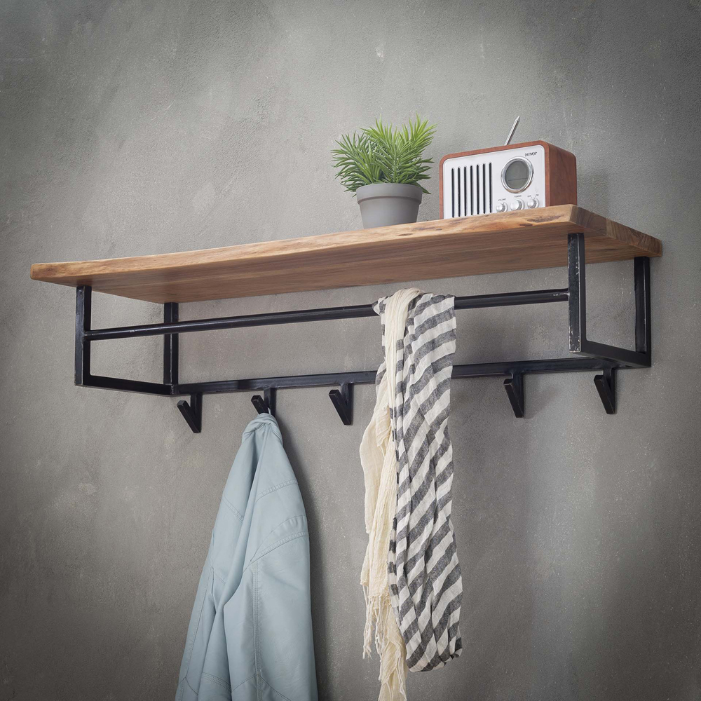 Garderobe mit Kleiderstange 100 cm Baumkante
