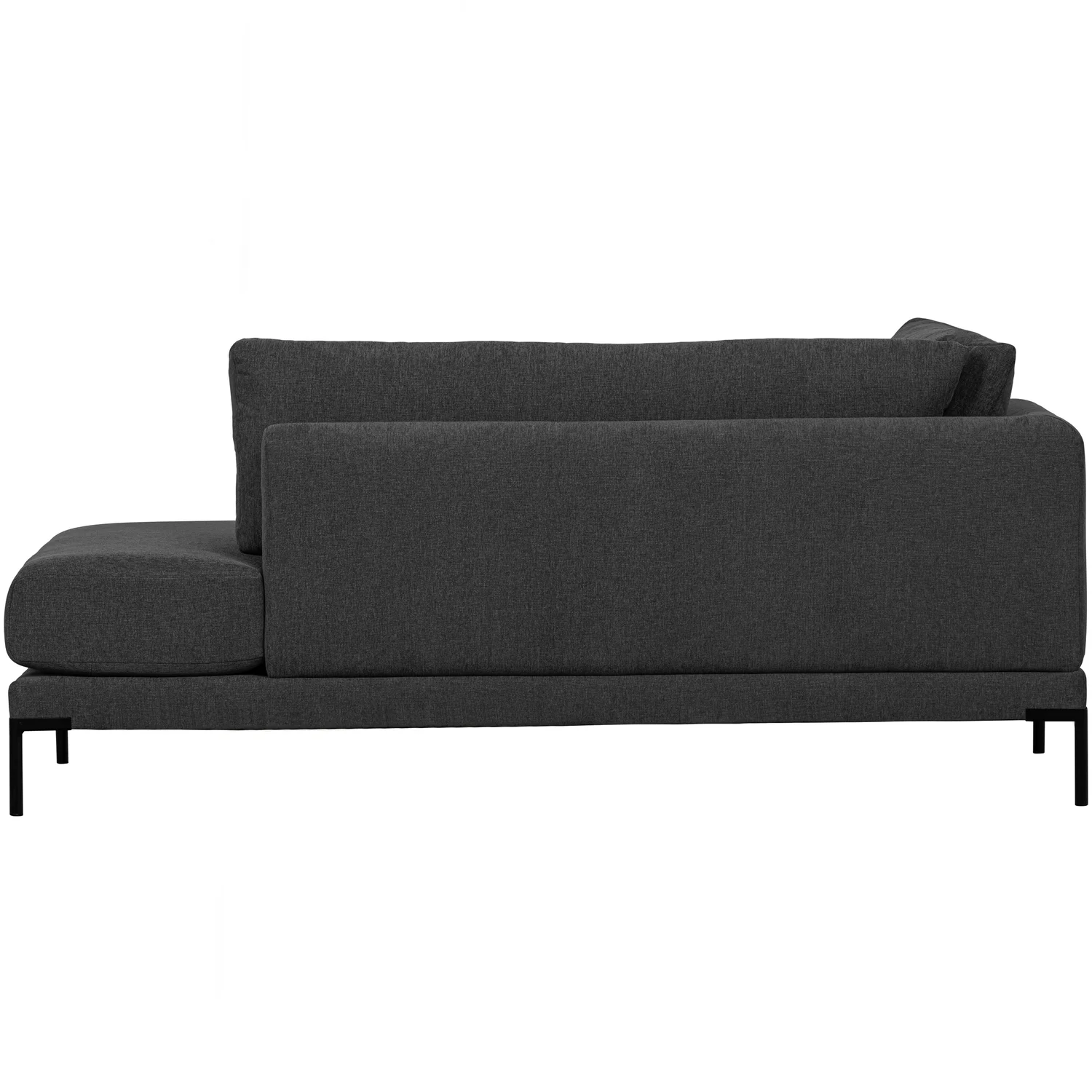 Lounge Element Couple rechts Chenille Stoff dunkelgrau Couch Sofa