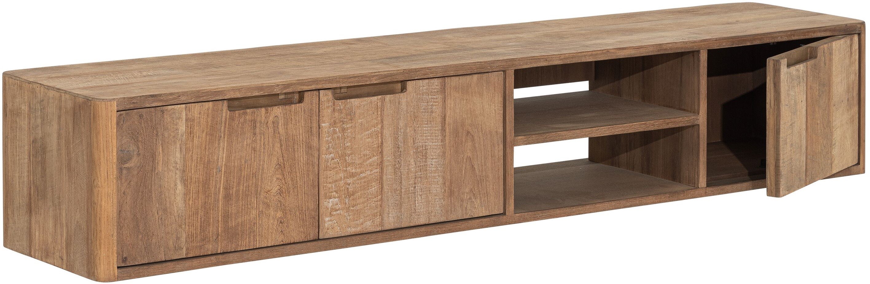 TV Möbel Bliss 170 cm hängend recyceltes Teakholz Lowboard