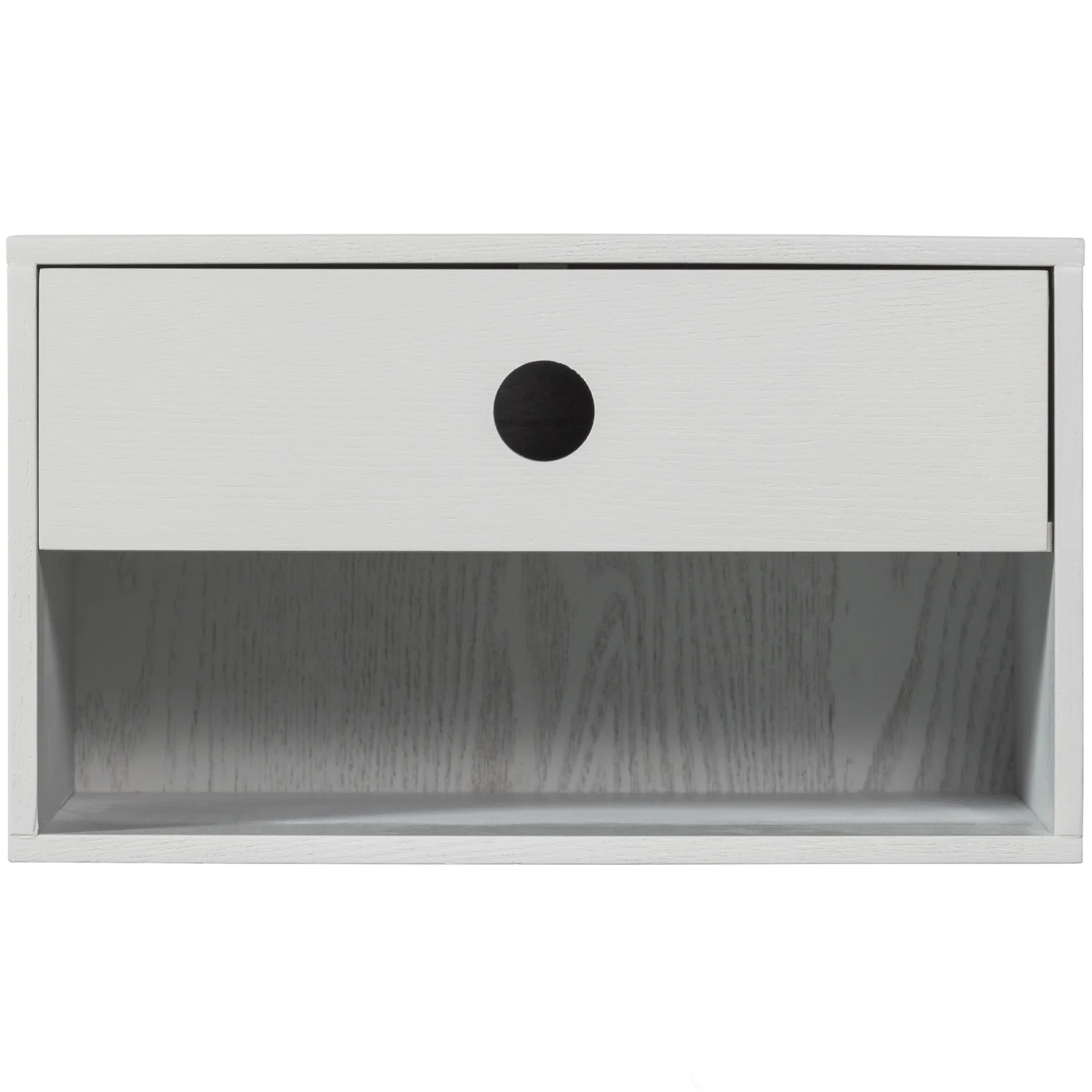 Nachtschränkchen NANCY hängend mit 1 Schublade MDF hellgrau