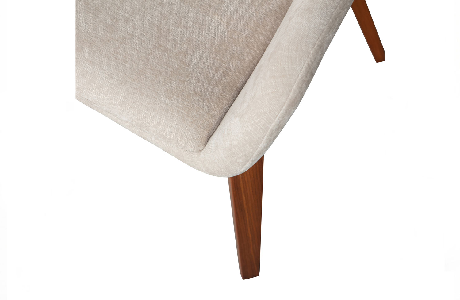 2er Set Esszimmerstuhl Base Samt Melange sandfarben