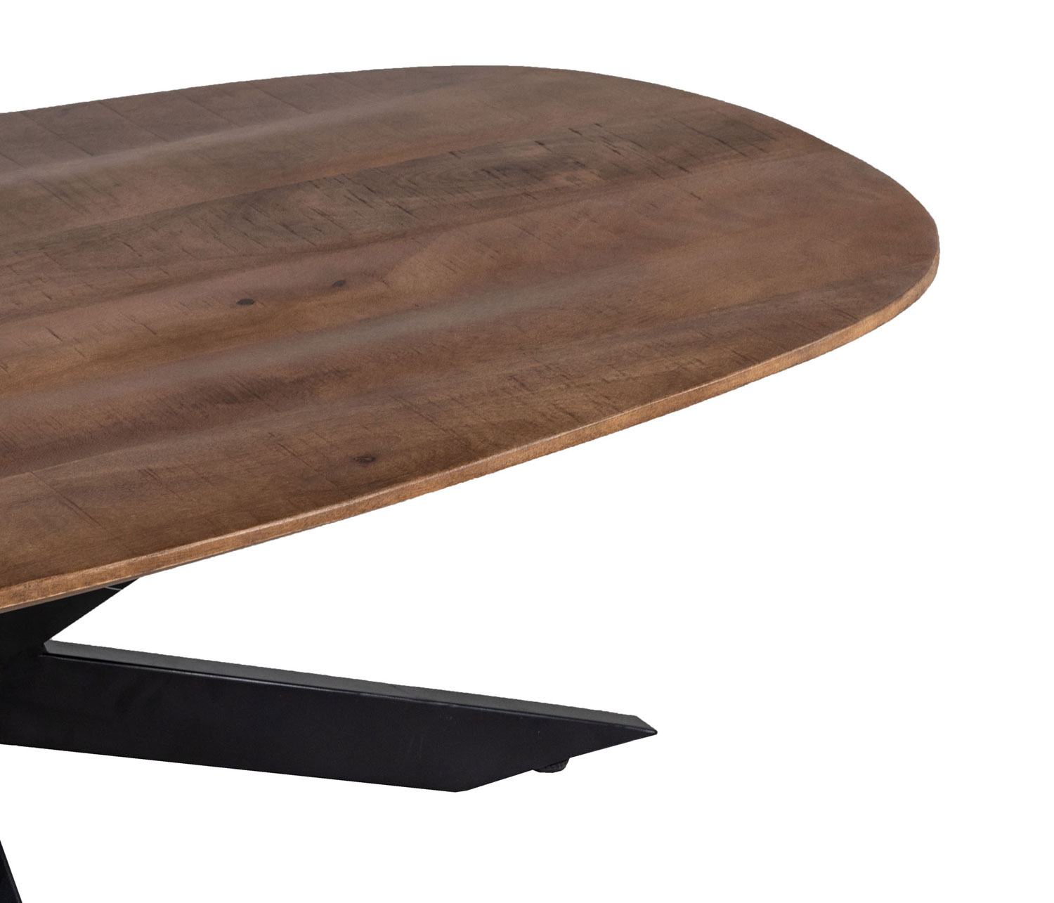 Couchtisch JELLE oval 130 x 70 cm Mango Holz