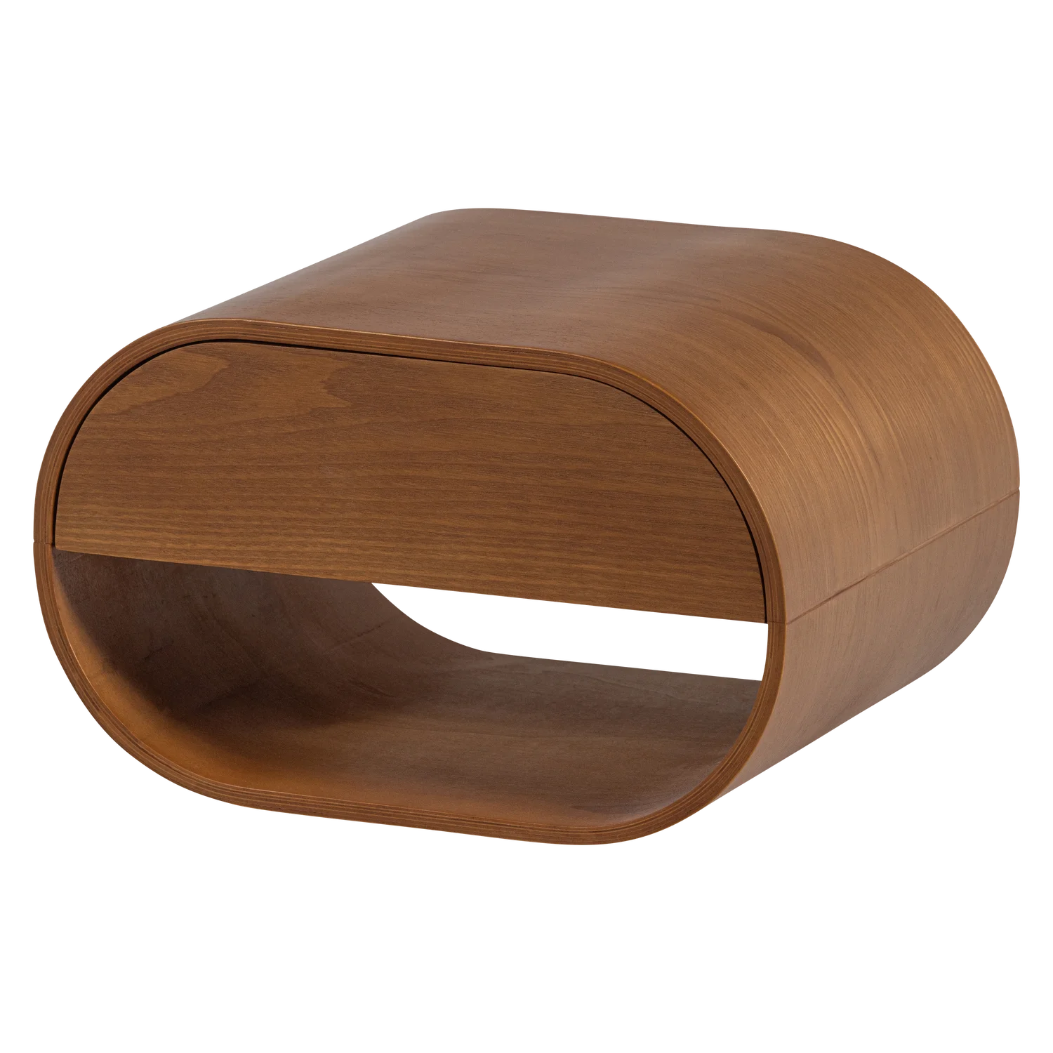 Wandregal Nachtschränkchen MOMO hängend MDF Holzmaserung braun