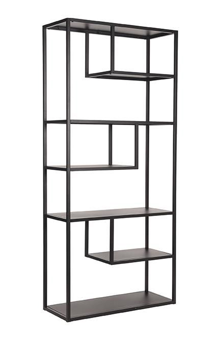Regal ROOF H 182 x B 87 cm Metall schwarz Metallregal