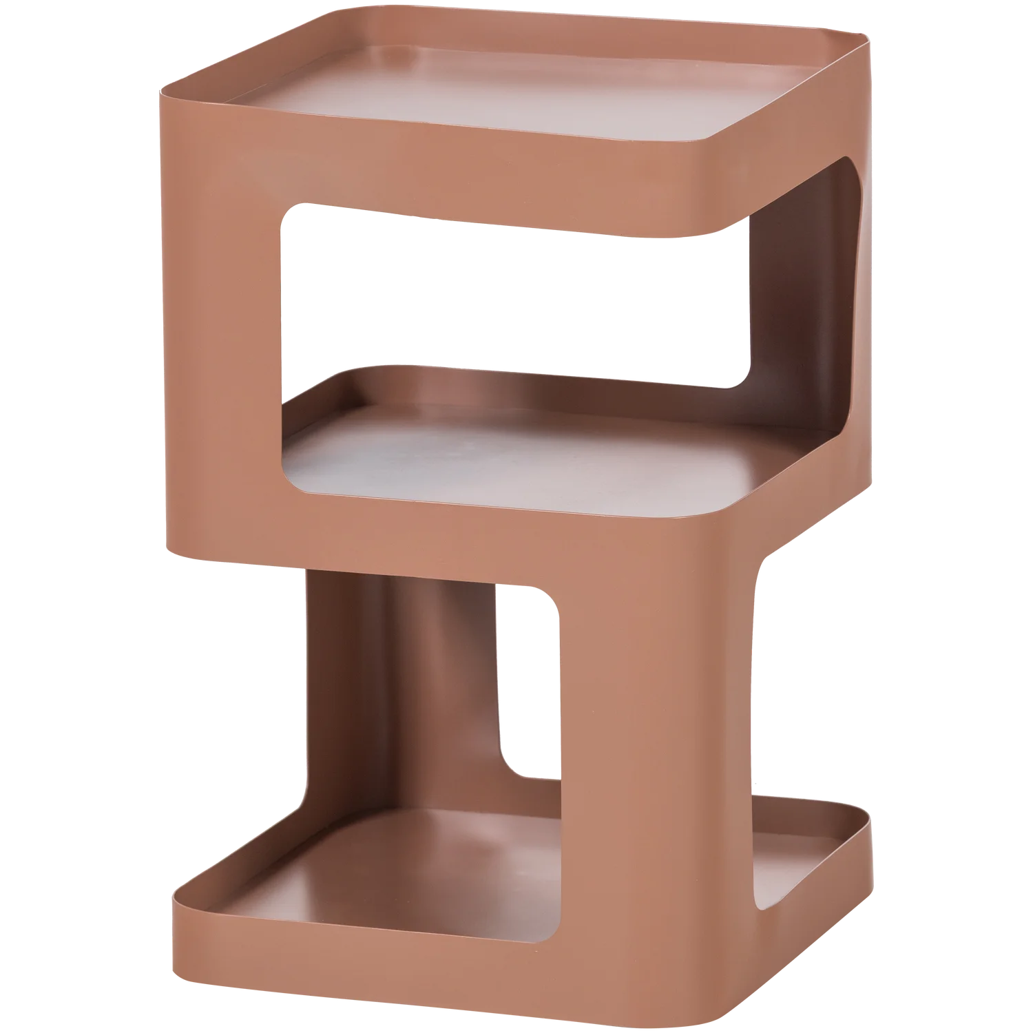 Beistelltisch Nachtschränkchen RIV H 54 cm Metall lachsrosa