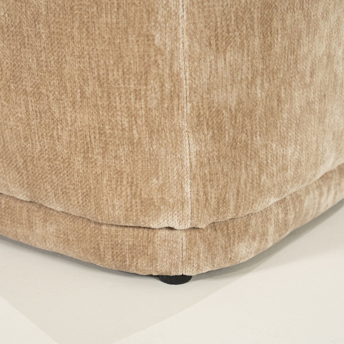 Pouf Nook H 47 cm beige Hocker Sitzhocker