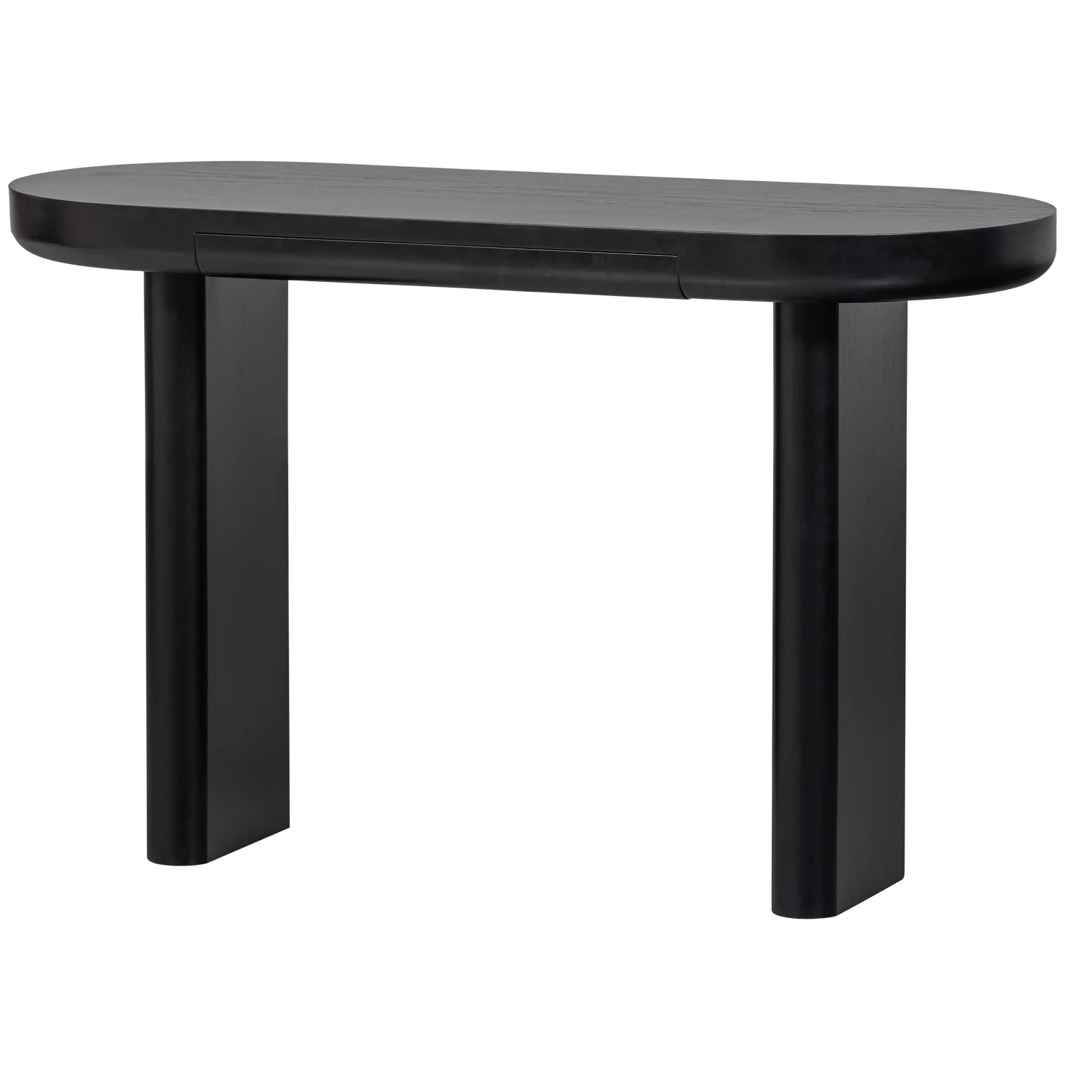 Schreibtisch MAEL 120 x 50 cm MDF furniert schwarz