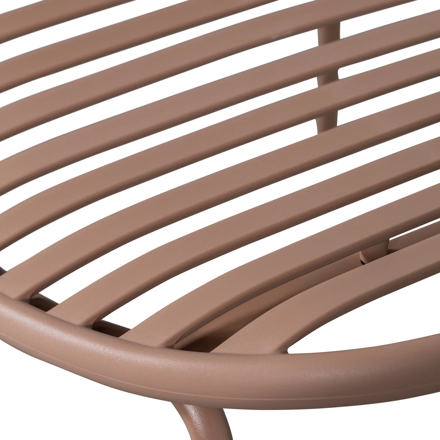 Outdoor Lounge Sessel BRUCE mit Hocker Metall lachsrosa Gartensessel