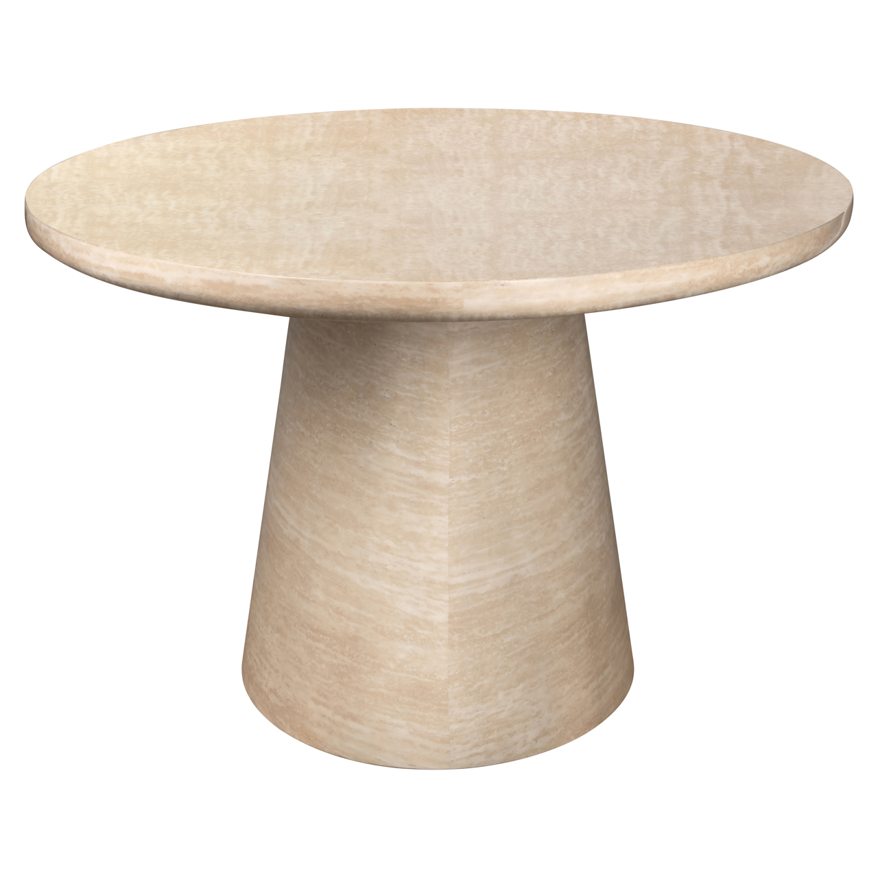 Esstisch FICTUS 240 cm oval Travertin Optik beige