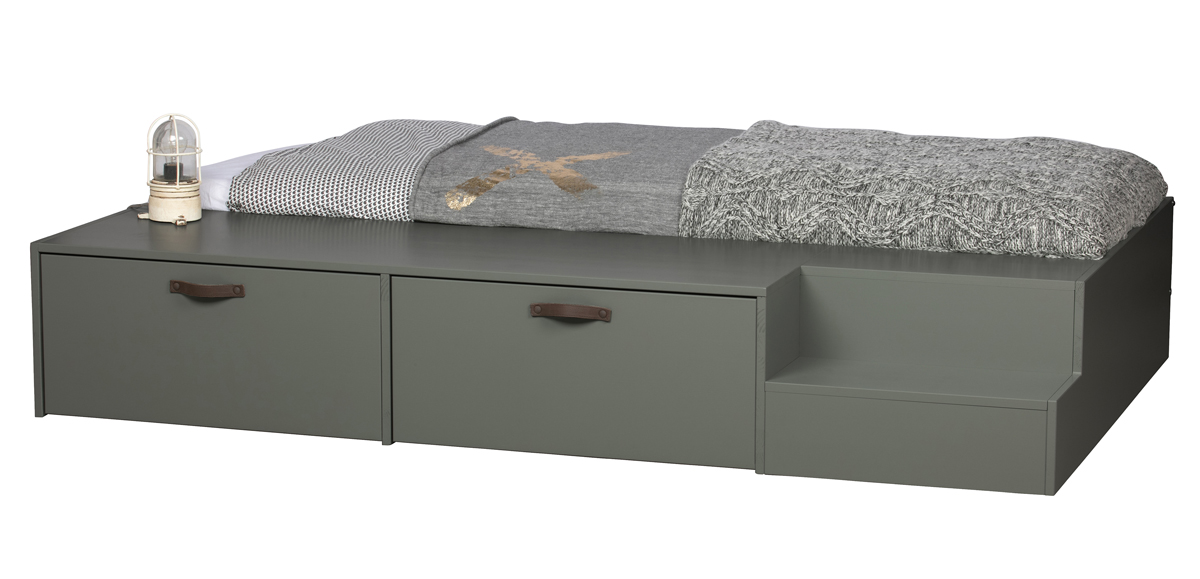 Vtwonen Jugendbett Stage Bett Kiefer grün 200 x 80 cm