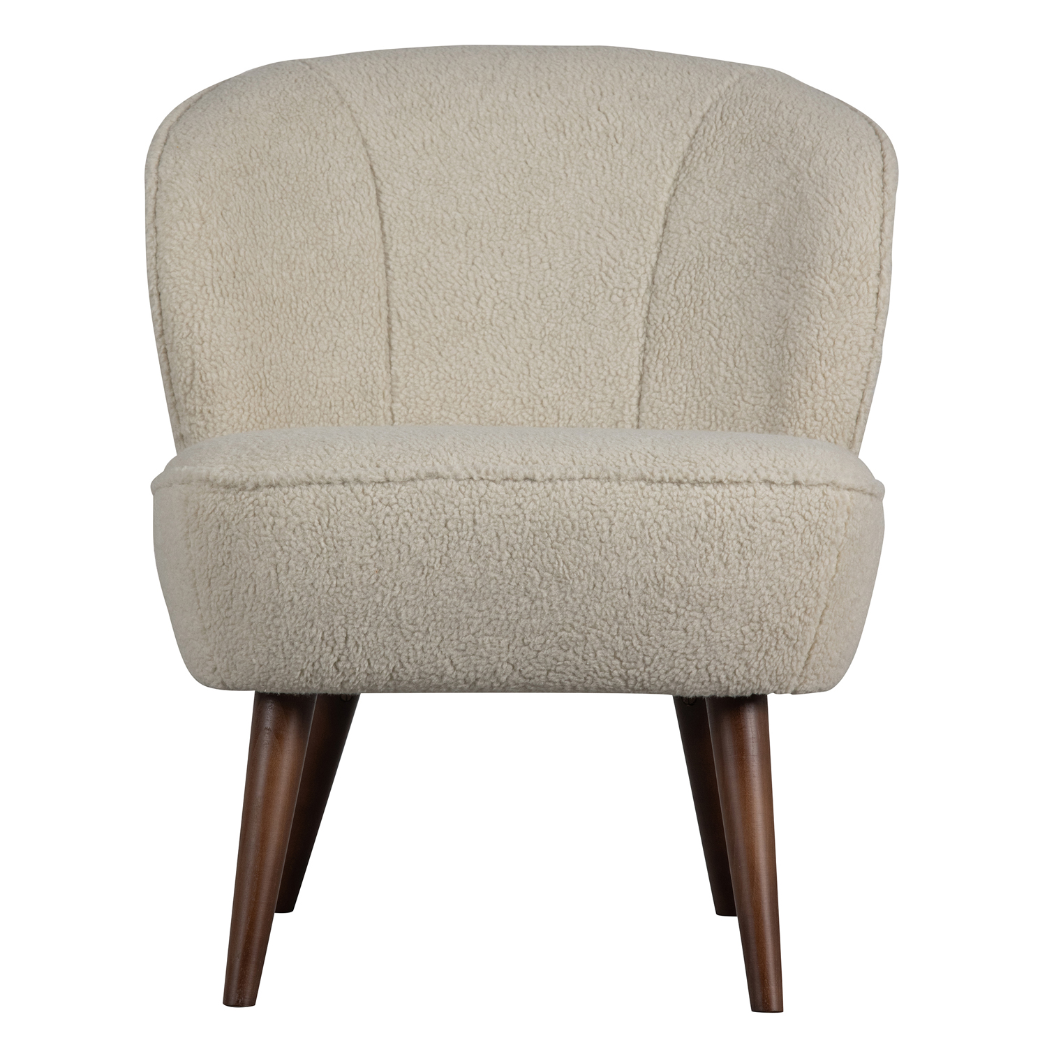 woood Sessel SARA Teddy Fell Creme Clubsessel