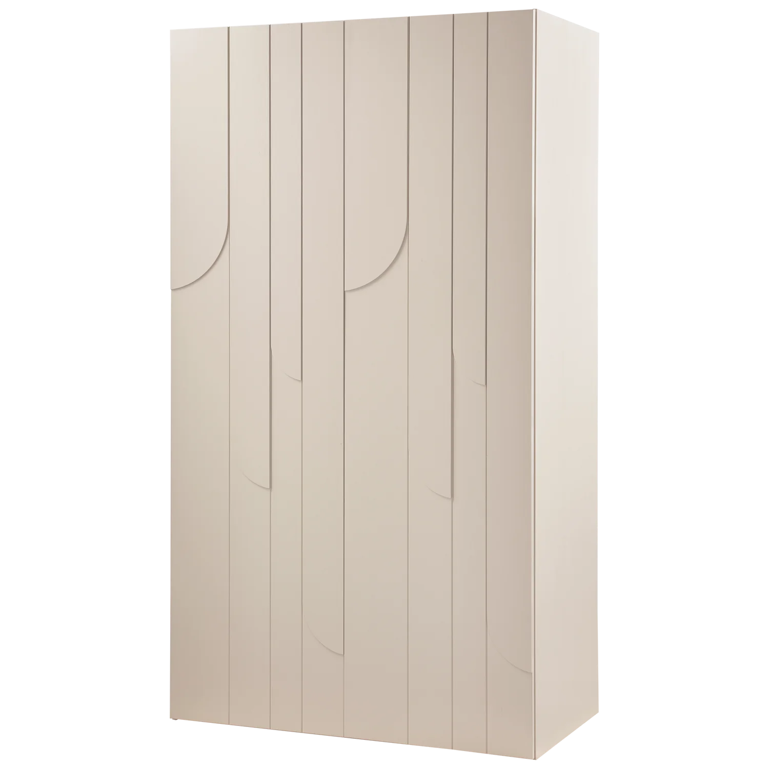 Kleiderschrank RAIN B 110 cm 2-türig Kiefernholz staubgrau Aufbewahrungsschrank