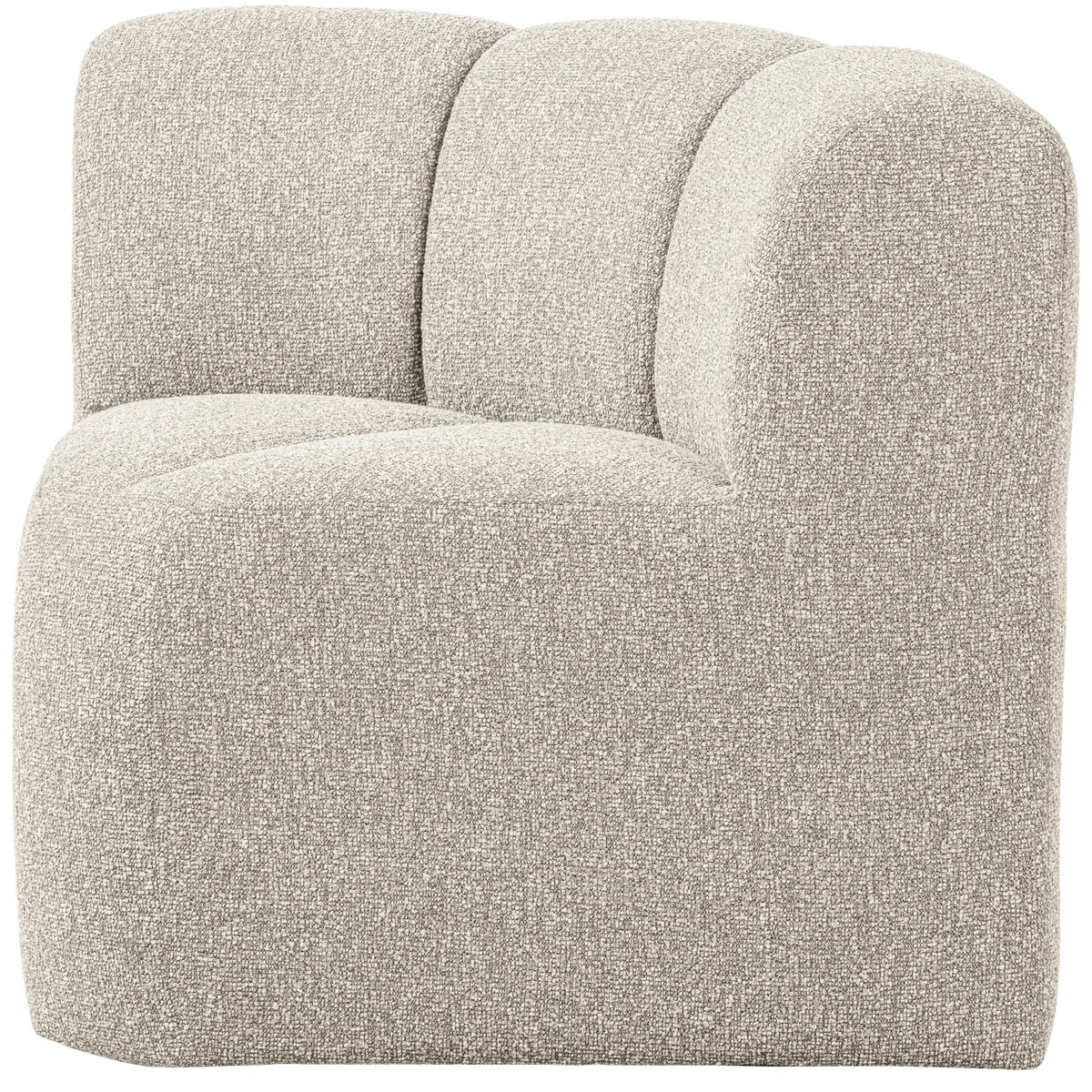 Esszimmerbank Eckbank MOJO Eck Element Bouclé beige melange