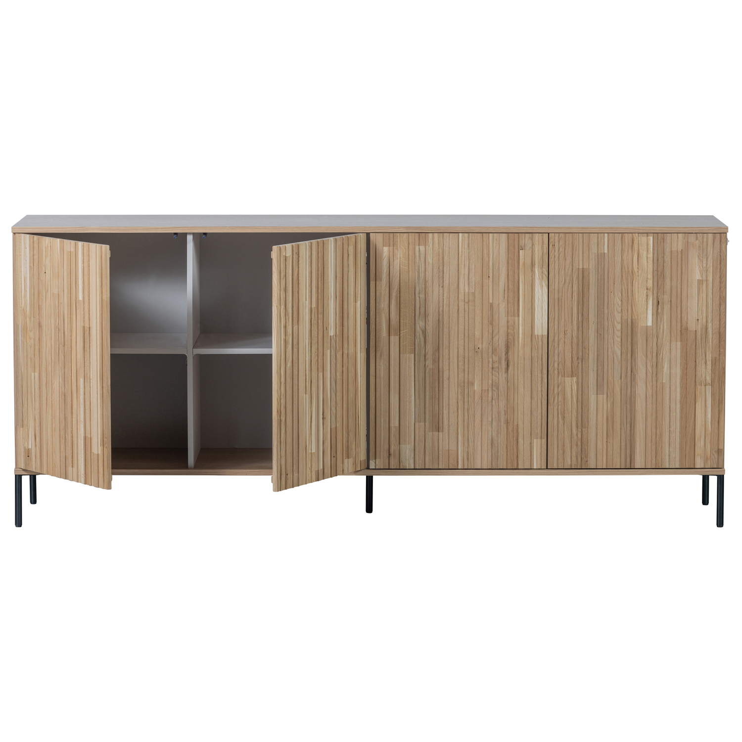 Sideboard New Gravure 200 cm Eiche Furnier natur [fsc]