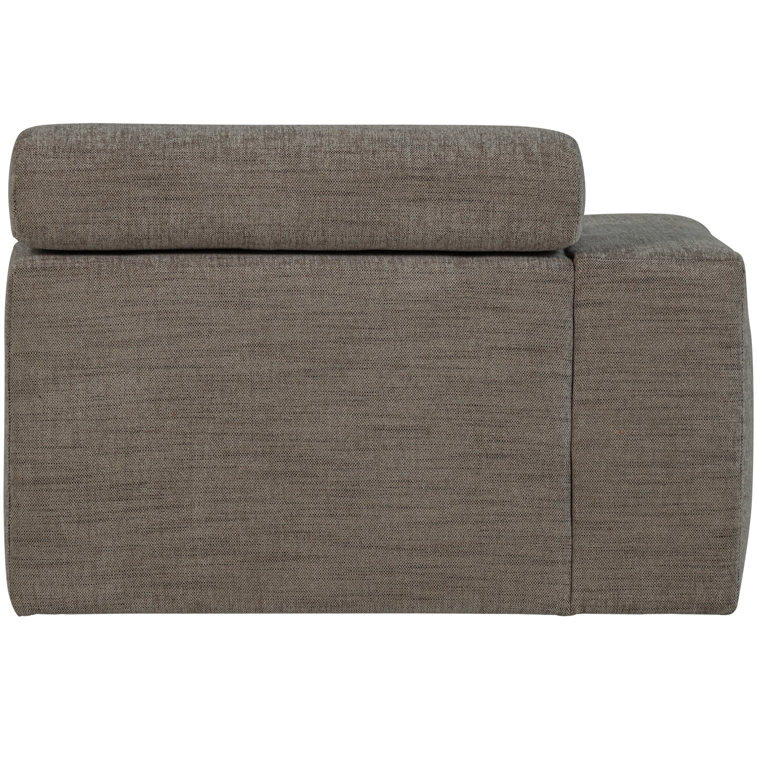Sofaelement NOVI mit Armlehne links Element Webstoff grau melange