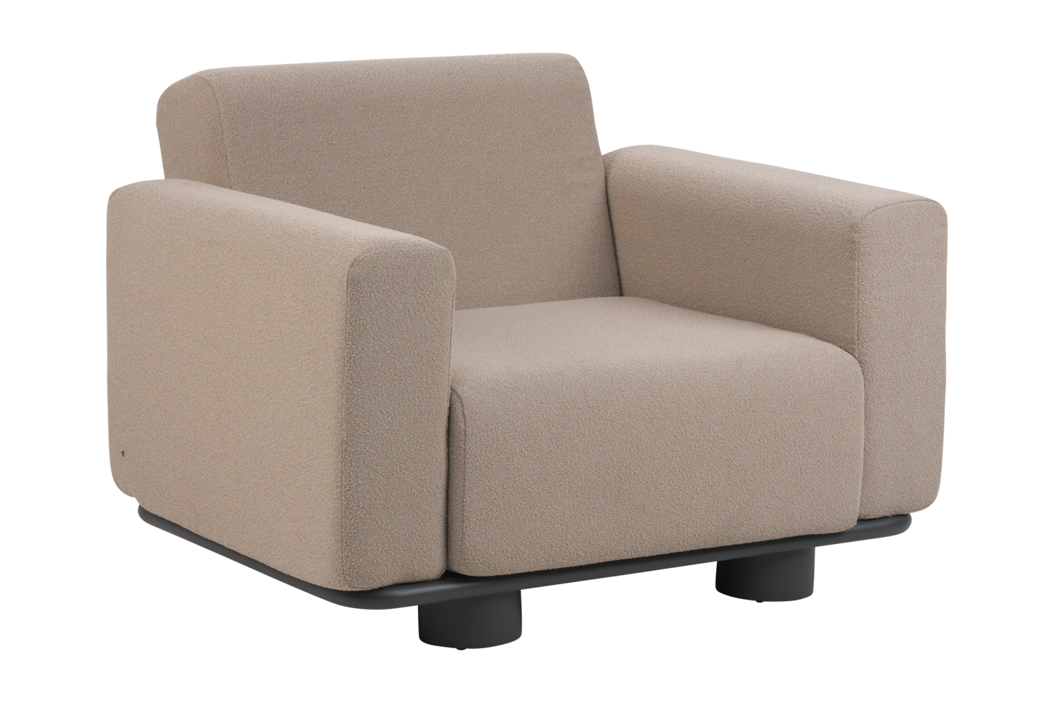 Gartensessel Lounge Sessel  Bolster Teddy beige