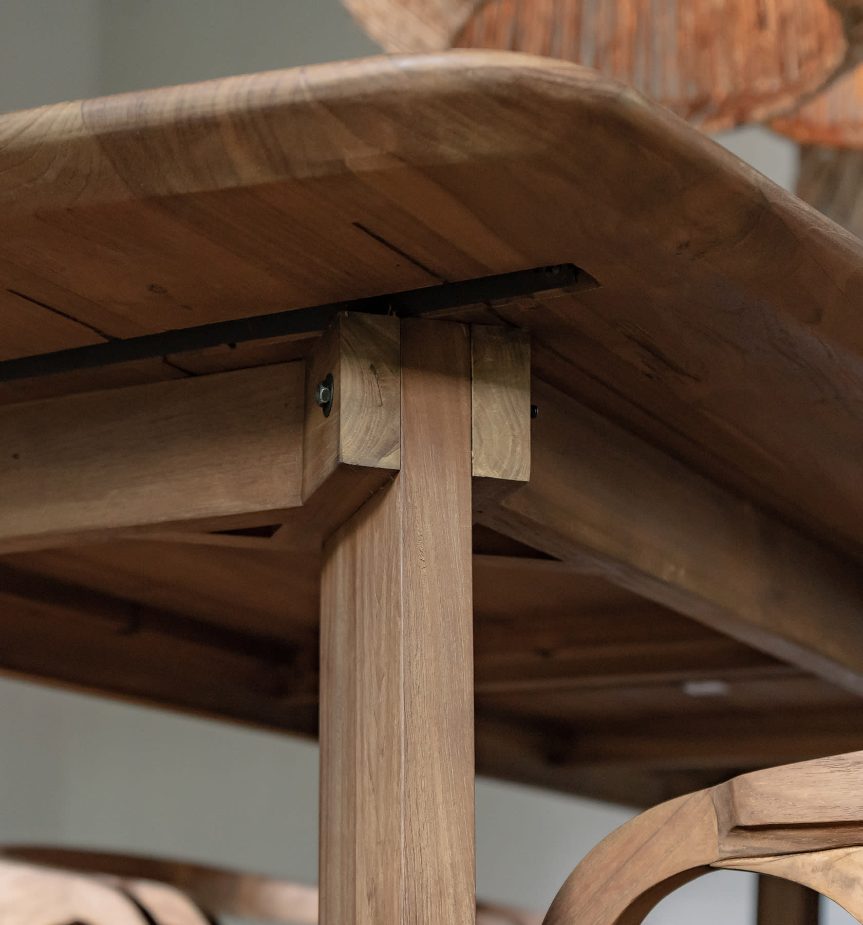 Bartisch GRACE 225 x 100  Höhe 105 cm recyceltes Teakholz