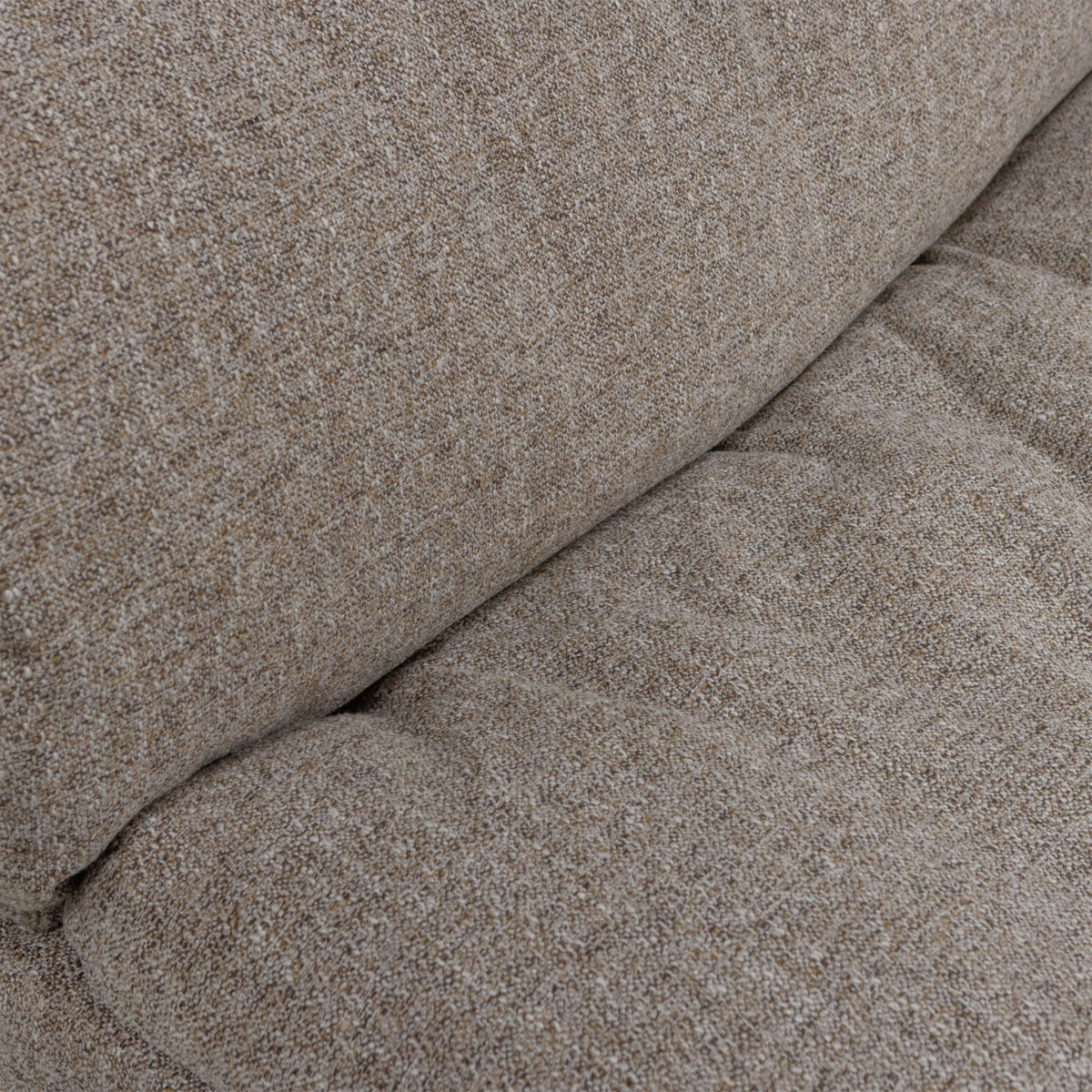 woood 3 Sitzer Sofa BAGGY Webstoff braun melange