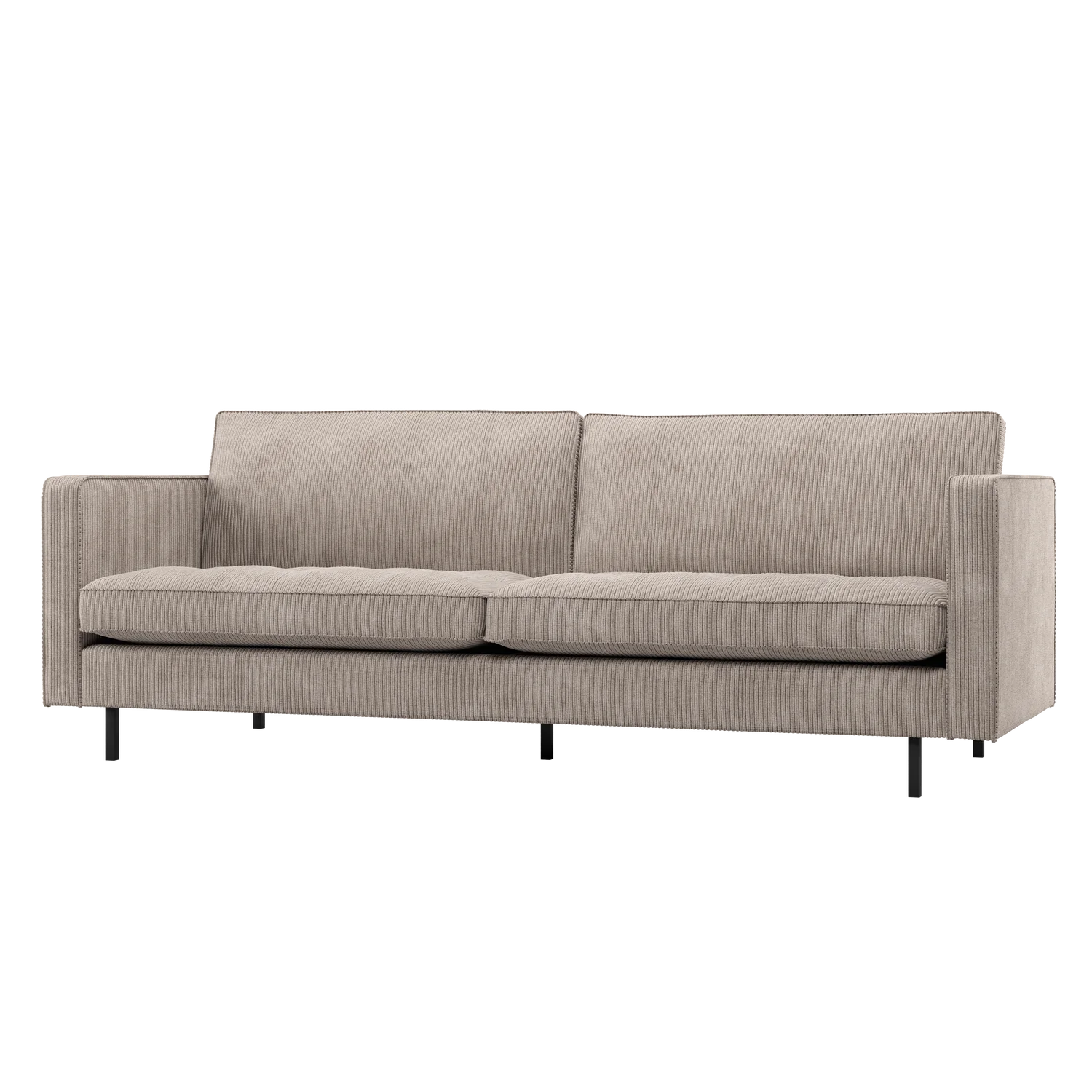 2,5 Sitzer Sofa Rodeo Classic Ripstoff dunkelsand Couch